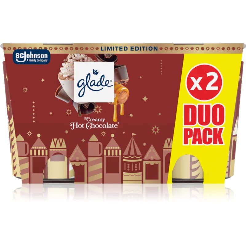 Glade Creamy Hot Chocolate darilni set 2x112 g