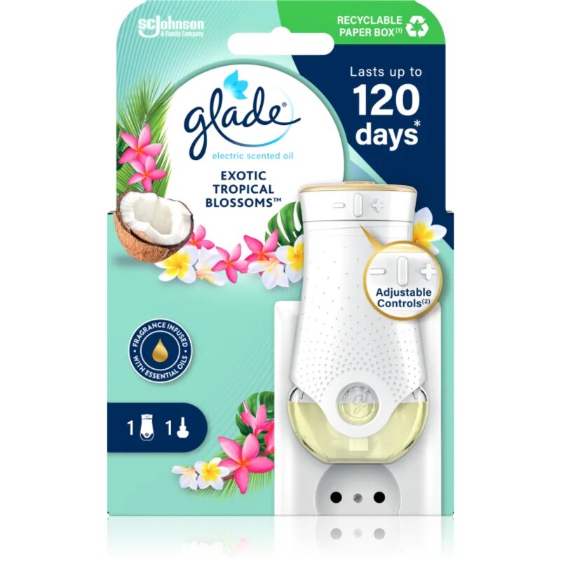 Glade Exotic Tropical Blossoms električni osvežilec zraka 20 ml