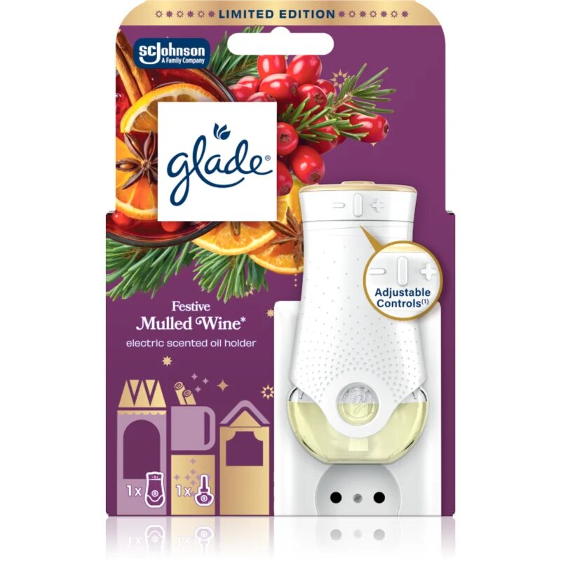 Glade Festive Mulled Wine električni osvežilec zraka 20 ml