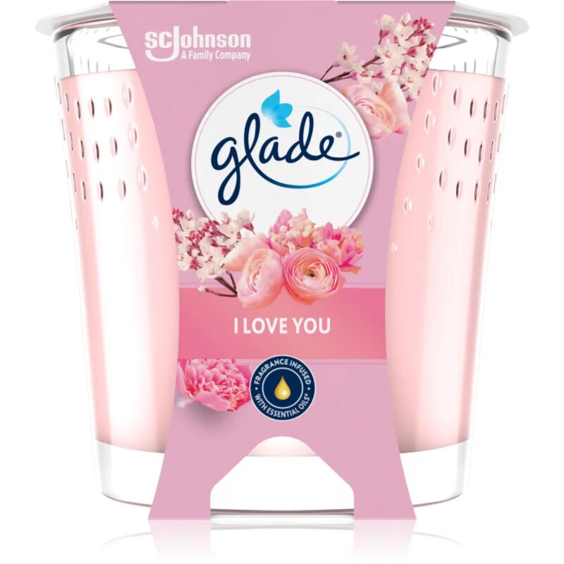 Glade I Love You dišeča sveča 112 g