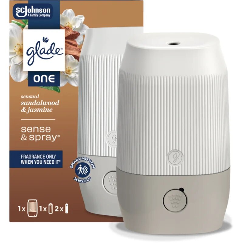 Glade ONE Sensual Sandalwood & Jasmine avtomatski osvežilec zraka s polnilom 10 ml