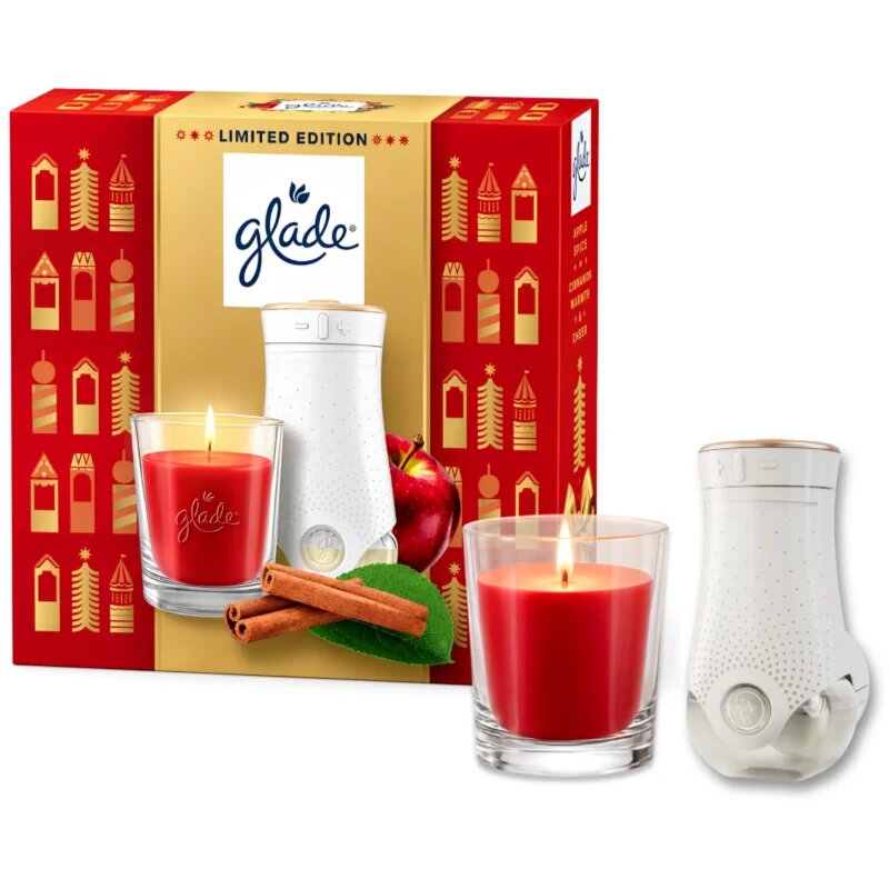 Glade ONE Twinkling Apple & Cinnamon božični darilni set