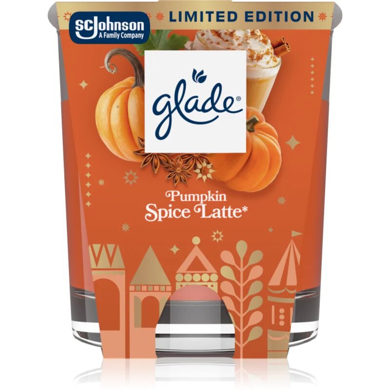 Glade Pumpkin Spice Latte NEW dišeča sveča 112 g