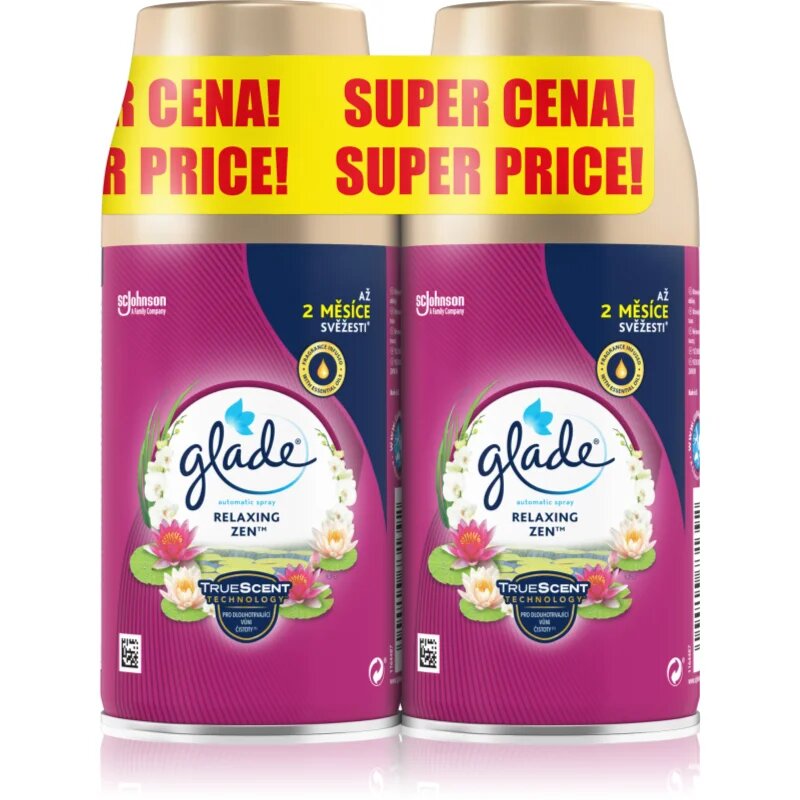 Glade Relaxing Zen avtomatski osvežilec zraka nadomestno polnilo 2x269 ml