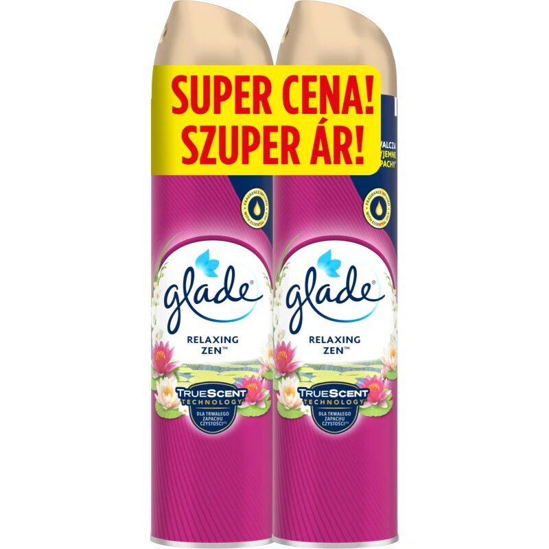Glade Relaxing Zen osvežilec zraka duo 2x300 ml