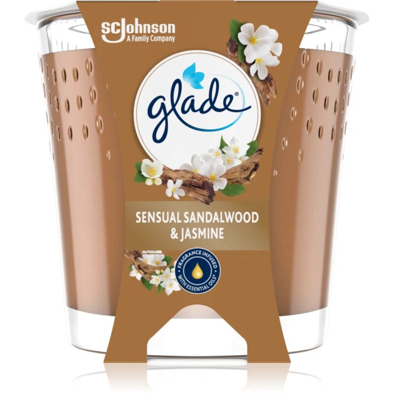 Glade Sensual Sandalwood & Jasmine dišeča sveča 112 g