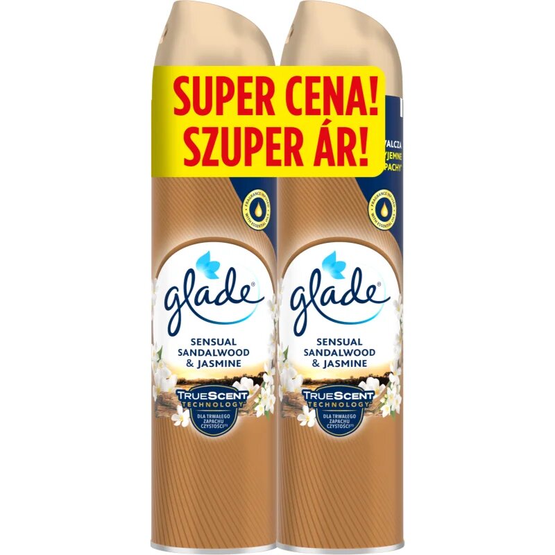Glade Sensual Sandalwood & Jasmine osvežilec zraka duo 2x300 ml