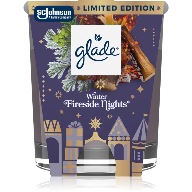 Glade Winter Fireside Nights dišeča sveča 112 g