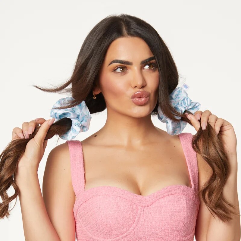 GLOV Barbie Scrunchies elastike za lase vrsta Blue Panther 3 kos