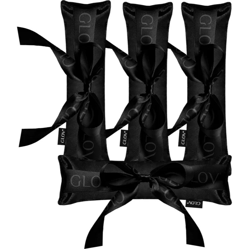 GLOV CoolCurl Ribbon Rollers dodatek za lase za oblikovanje valovitih las Black 4 kos