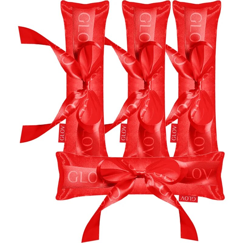 GLOV CoolCurl Ribbon Rollers dodatek za lase za oblikovanje valovitih las Red 4 kos