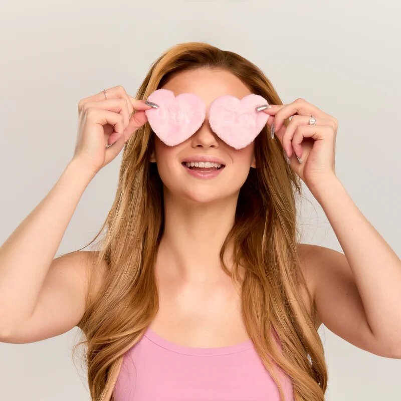 GLOV Heart-Shaped Ultrasoft pralne blazinice za odstranjevanje ličil 5 kos