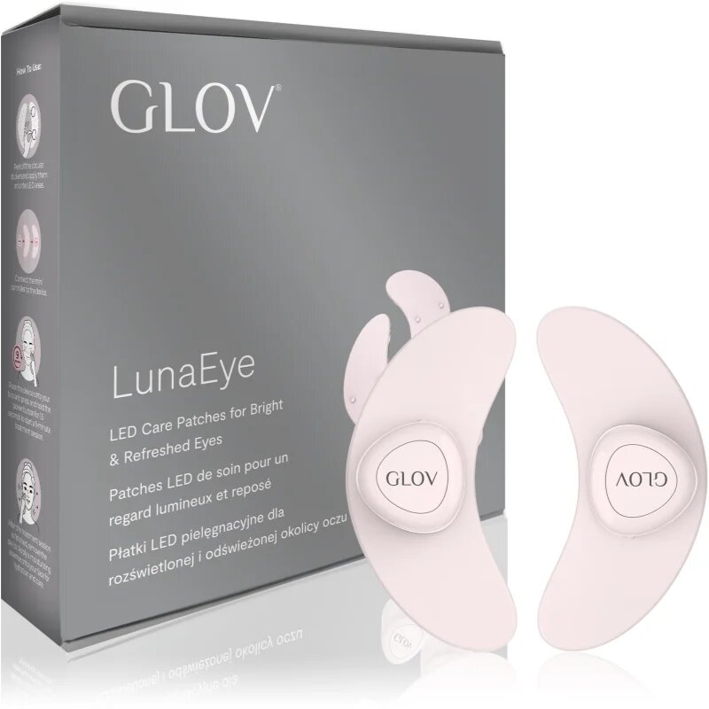 GLOV LunaEye Therapy Patches negovalna maska LED proti podočnjakom 1 kos
