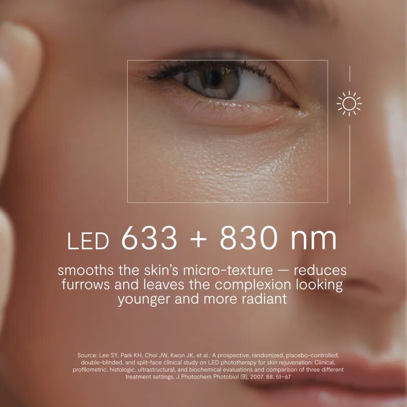 GLOV LunaEye Therapy Patches negovalna maska LED proti podočnjakom 1 kos