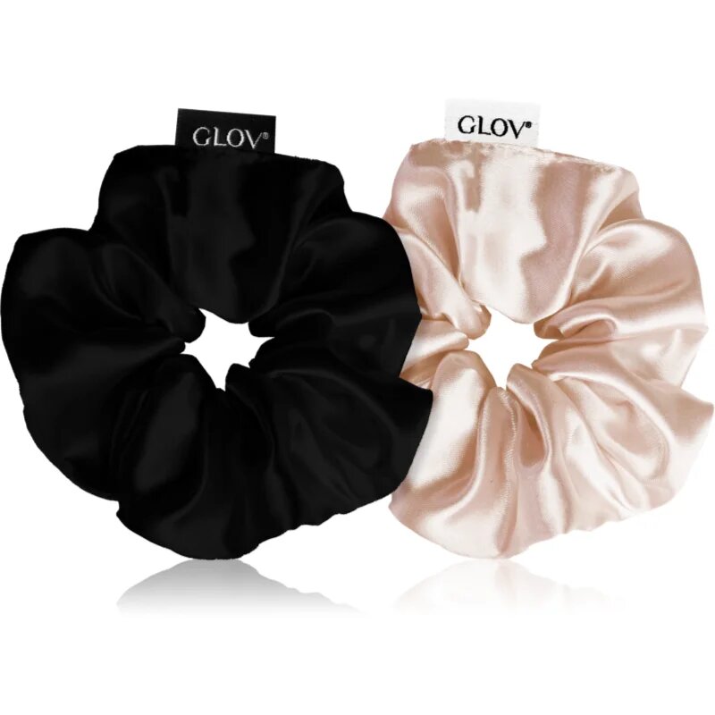 GLOV Scrunchies M elastike za lase Sparkling Wine/Black 2 kos