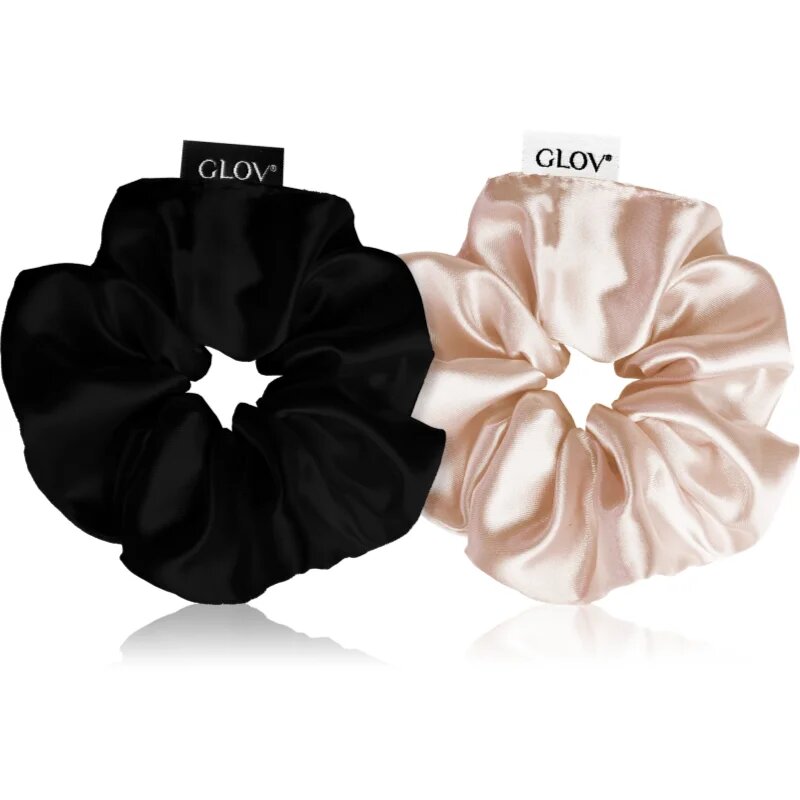GLOV Scrunchies S elastike za lase Sparkling Wine/Black 2 kos