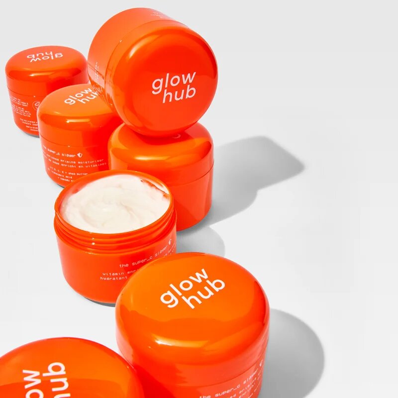 Glow Hub The Super C Slayer vlažilna krema za obraz z vitaminom C 50 g