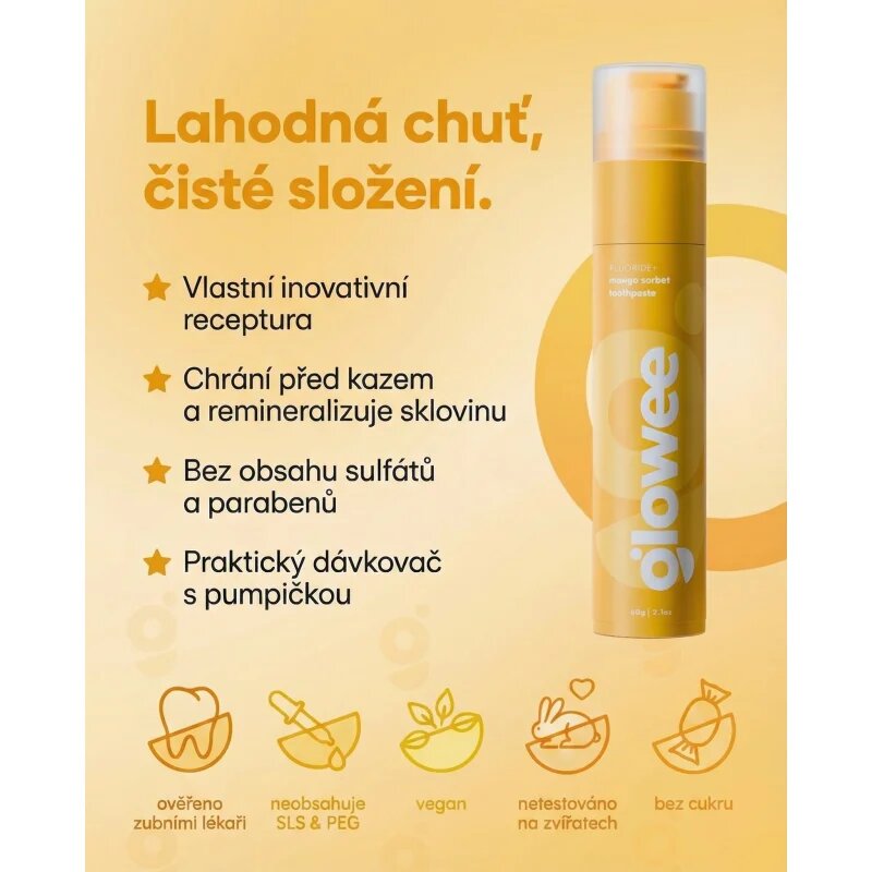 Glowee Mango zobna pasta za beljenje zob Mango 60 g