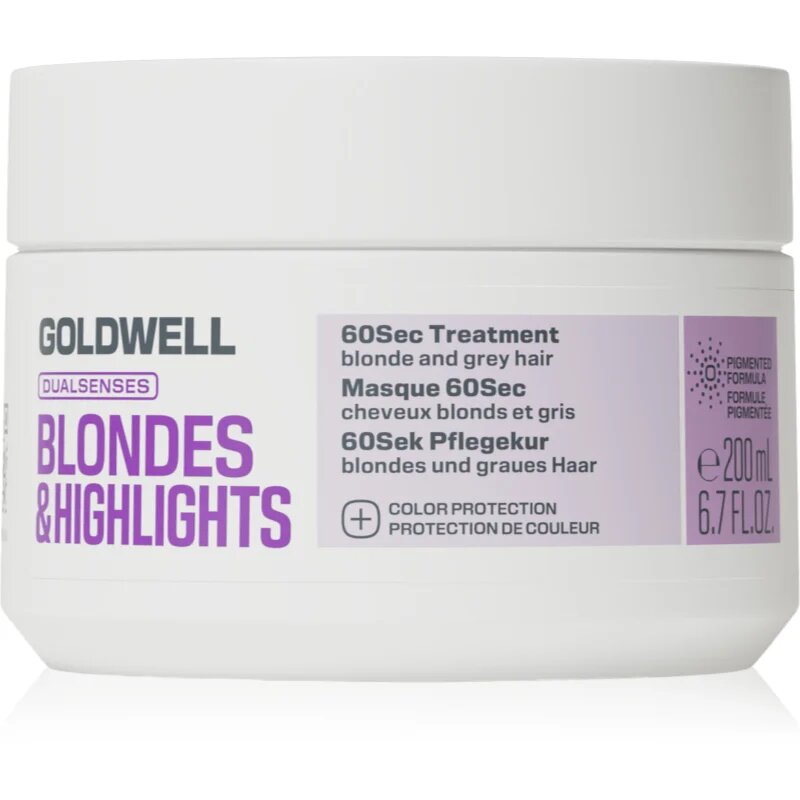 Goldwell Dualsenses Blondes & Highlights 60Sec Treatment intenzivna regenerativna nega za blond lase in lase s prameni 200 ml