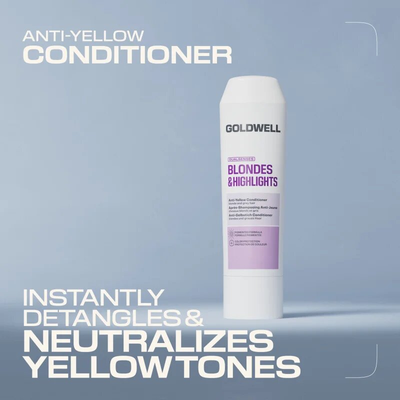 Goldwell Dualsenses Blondes & Highlights Anti-Yellow Conditioner balzam za nevtralizacijo rumenih odtenkov 200 ml