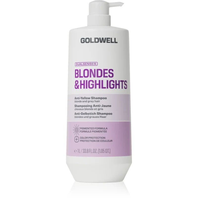 Goldwell Dualsenses Blondes & Highlights Anti-Yellow Shampoo šampon za nevtralizacijo rumenih odtenkov 1000 ml