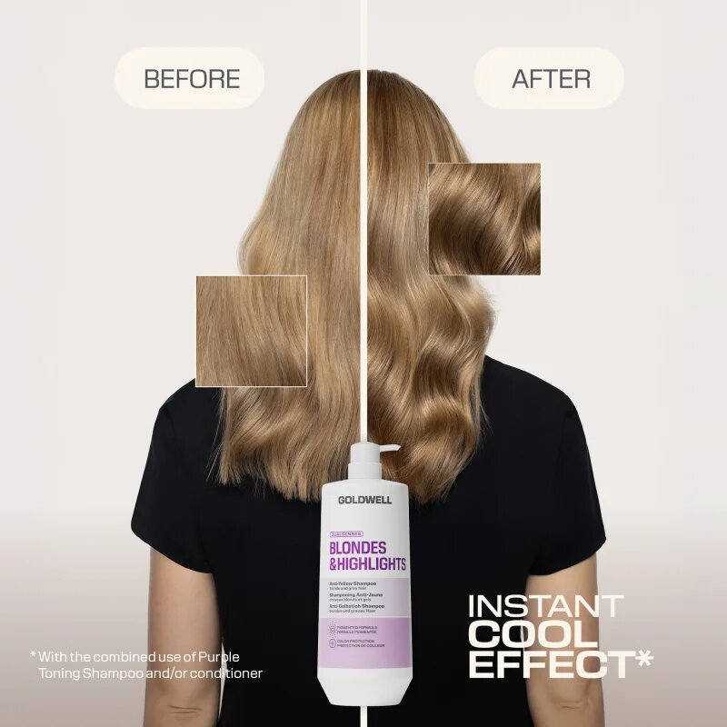Goldwell Dualsenses Blondes & Highlights Anti-Yellow Shampoo šampon za nevtralizacijo rumenih odtenkov 1000 ml