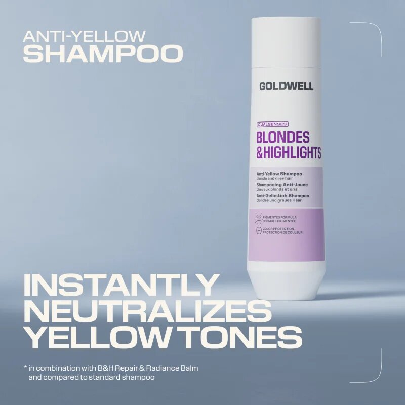 Goldwell Dualsenses Blondes & Highlights Anti-Yellow Shampoo šampon za nevtralizacijo rumenih odtenkov 250 ml