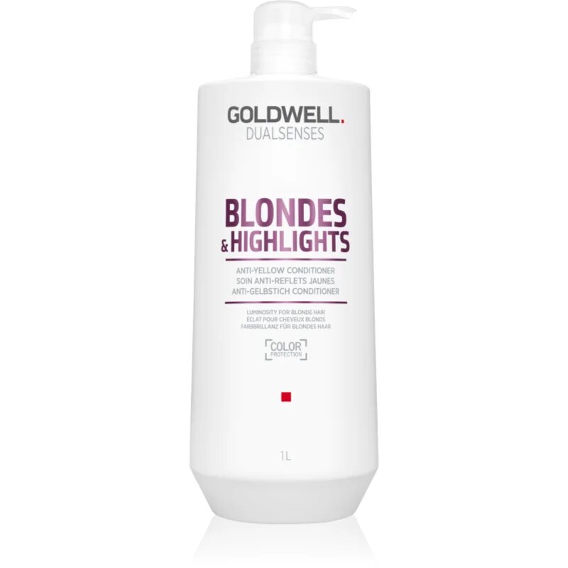 Goldwell Dualsenses Blondes & Highlights balzam za blond lase za nevtralizacijo rumenih odtenkov 1000 ml