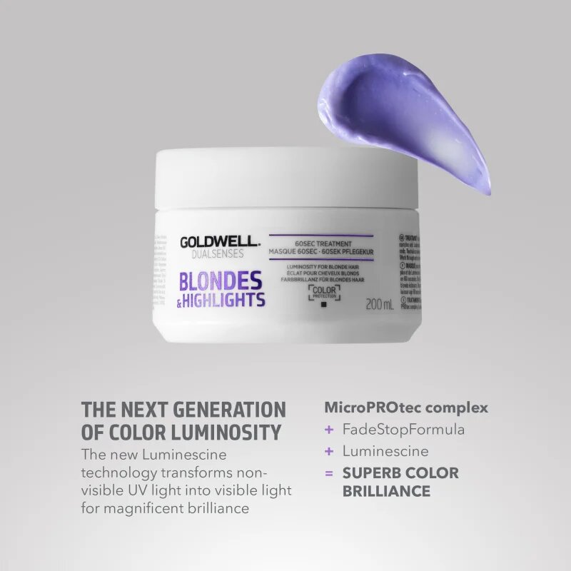 Goldwell Dualsenses Blondes & Highlights regeneracijska maska za nevtralizacijo rumenih odtenkov 200 ml