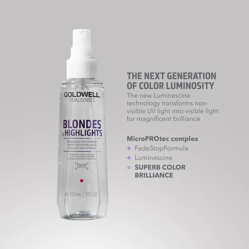 Goldwell Dualsenses Blondes & Highlights serum brez spiranja v pršilu za blond lase in lase s prameni 150 ml