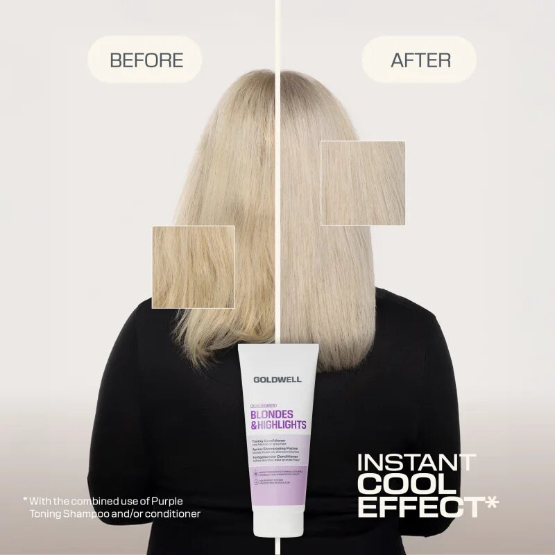 Goldwell Dualsenses Blondes & Highlights Toning Conditioner balzam za toniranje z vijoličastim pigmentom 200 ml