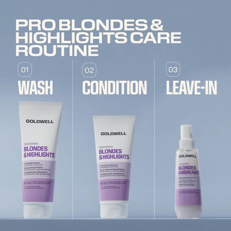 Goldwell Dualsenses Blondes & Highlights Toning Conditioner balzam za toniranje z vijoličastim pigmentom 200 ml