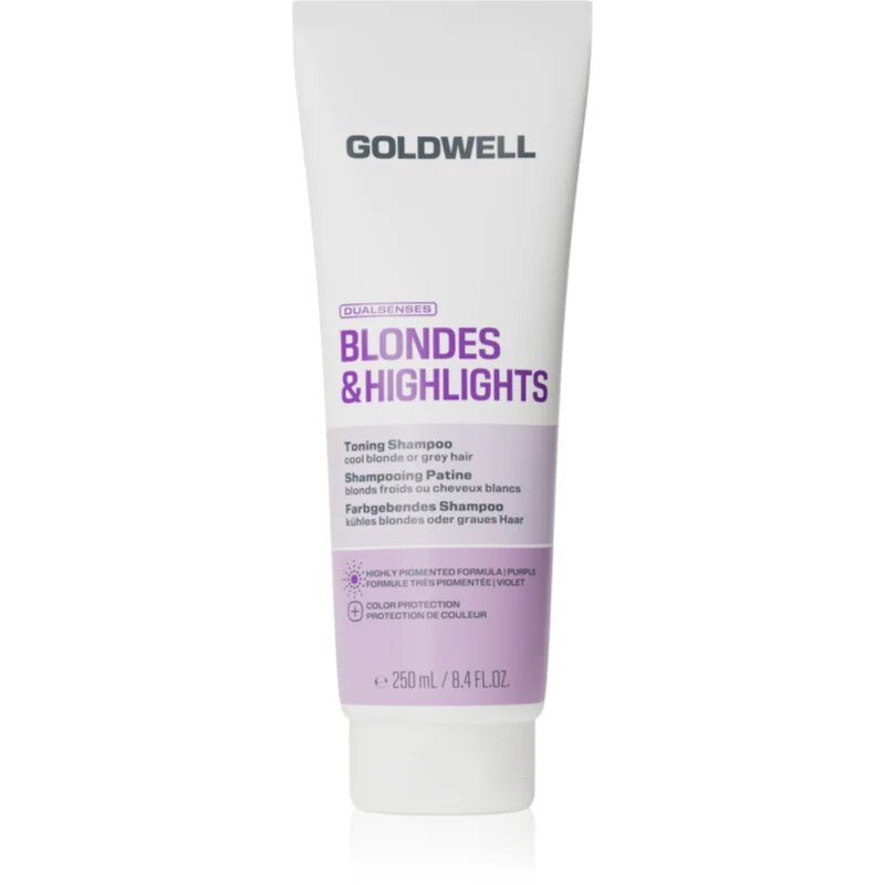 Goldwell Dualsenses Blondes & Highlights Toning Shampoo vijoličen toniran šampon 250 ml