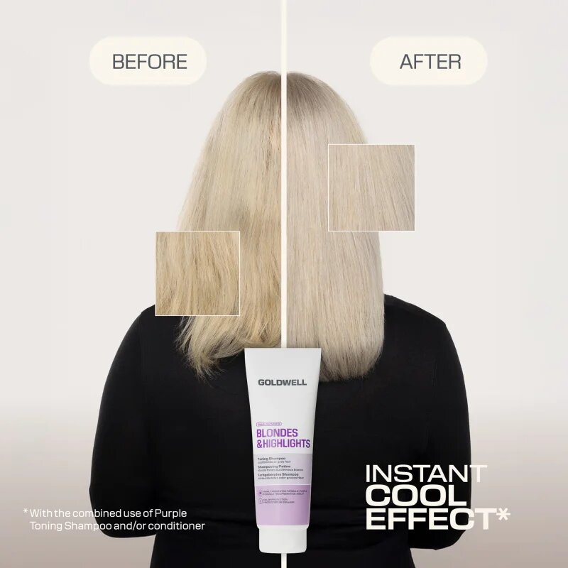 Goldwell Dualsenses Blondes & Highlights Toning Shampoo vijoličen toniran šampon 250 ml