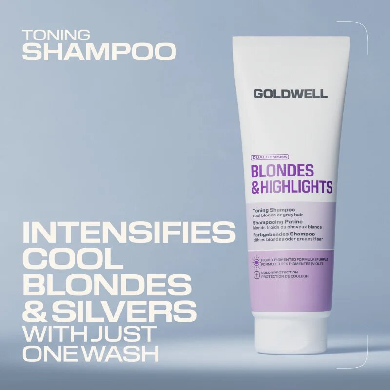 Goldwell Dualsenses Blondes & Highlights Toning Shampoo vijoličen toniran šampon 250 ml