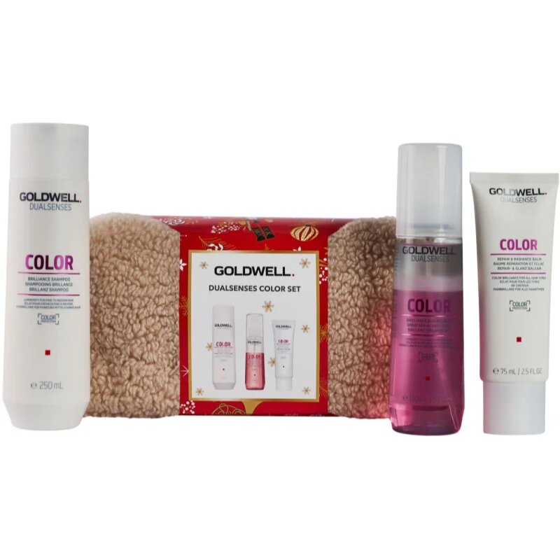 Goldwell Dualsenses Color darilni set za barvane lase za ženske 3 kos