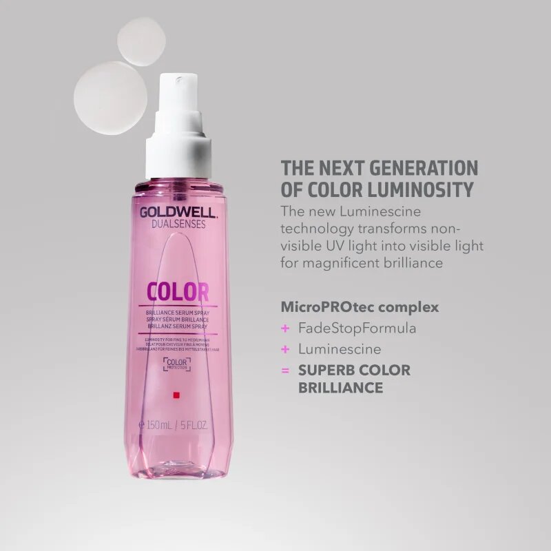 Goldwell Dualsenses Color serum brez spiranja v pršilu za sijaj in zaščito barvanih las 150 ml