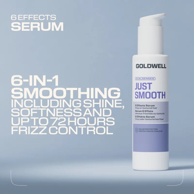 Goldwell Dualsenses Just Smooth 6 Effects Serum serum za lase proti krepastim lasem 100 ml