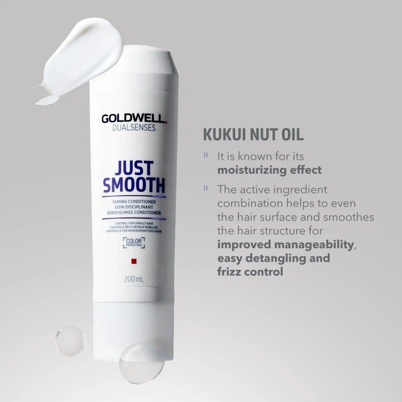 Goldwell Dualsenses Just Smooth balzam za glajenje las za neobvladljive lase 200 ml