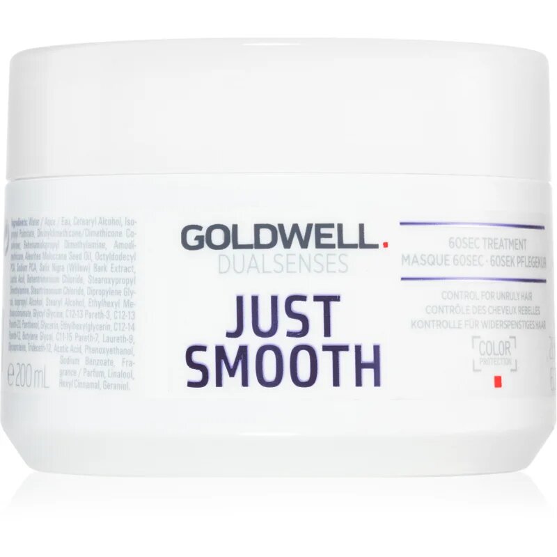 Goldwell Dualsenses Just Smooth maska za glajenje las za neobvladljive lase 200 ml