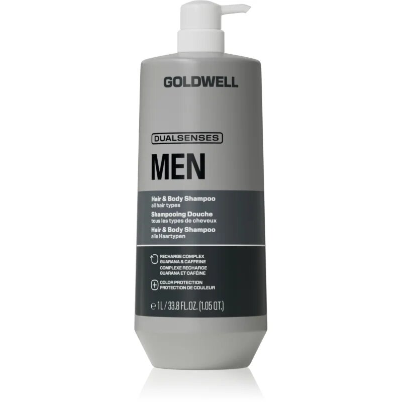 Goldwell Dualsenses Men Hair & Body Shampoo gel za prhanje in šampon 2v1 1000 ml