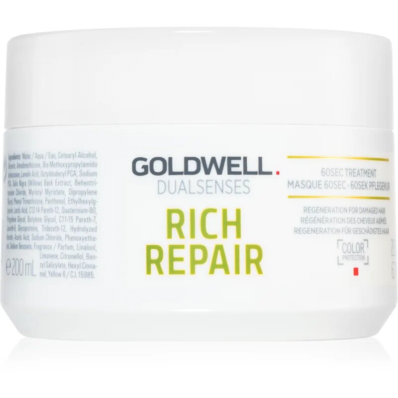 Goldwell Dualsenses Rich Repair maska za suhe in poškodovane lase 200 ml