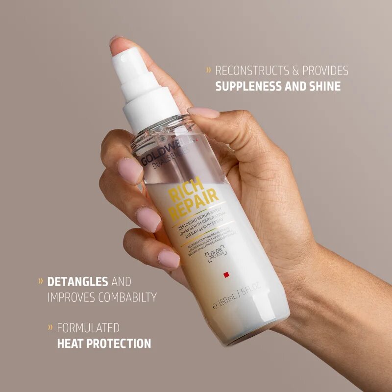 Goldwell Dualsenses Rich Repair serum brez spiranja v pršilu za poškodovane lase 150 ml