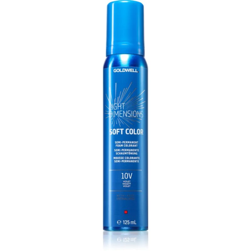 Goldwell Light Dimensions Soft Color tonirana pena za blond lase odtenek 10V 125 ml