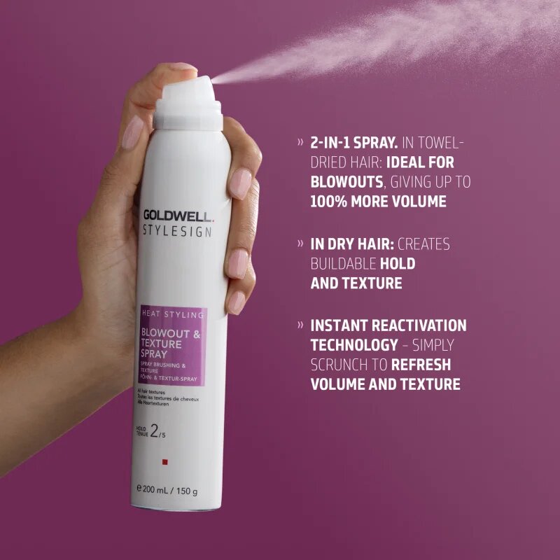 Goldwell StyleSign Blowout & Texture Spray pršilo za lase za volumen in obliko 200 ml