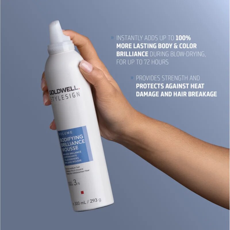 Goldwell StyleSign Bodifying Brilliance Mousse utrjevalec za volumen las za bleščeč sijaj 300 ml
