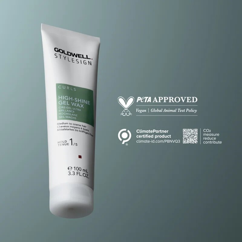 Goldwell StyleSign High-shine Gel Wax gelasti vosek za valovite in kodraste lase 100 ml