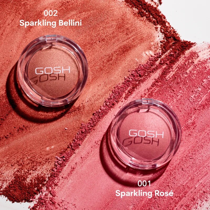 GOSH COPENHAGEN Baked To Blush dolgoobstojno rdečilo odtenek 002 Sparkling Bellini 6.5 g