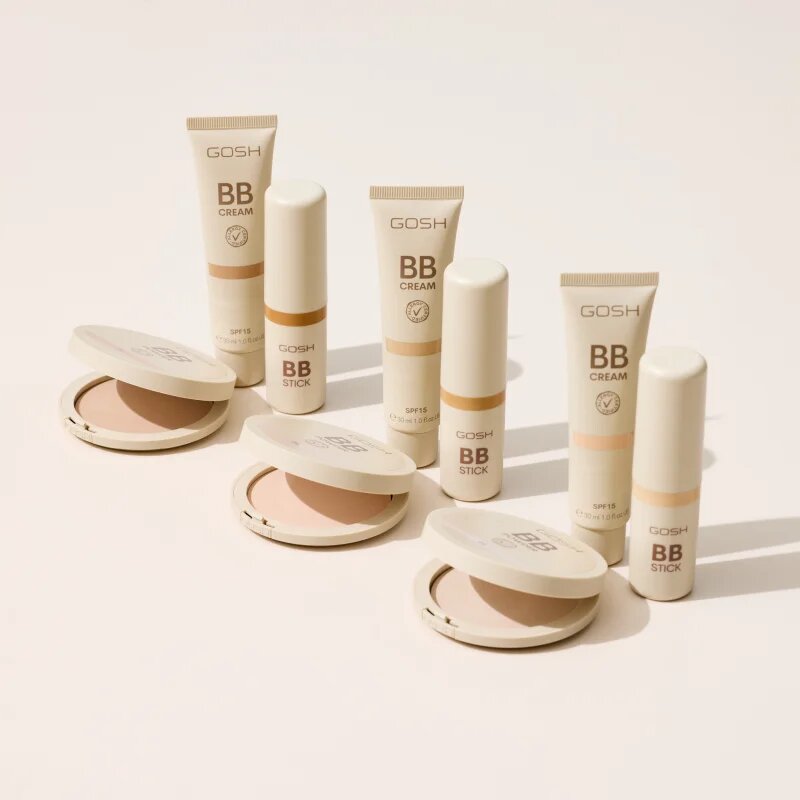 GOSH COPENHAGEN BB matirajoči puder odtenek 04 Beige 6.5 g