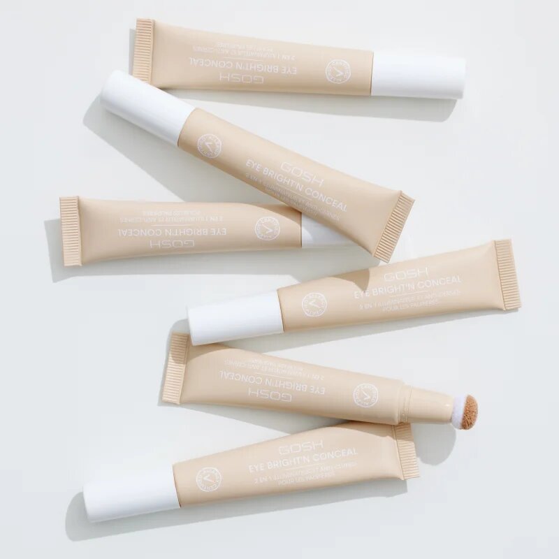 GOSH COPENHAGEN Bright'n Conceal korektor in osvetljevalec proti podočnjakom odtenek Adjusting Skin 12 ml